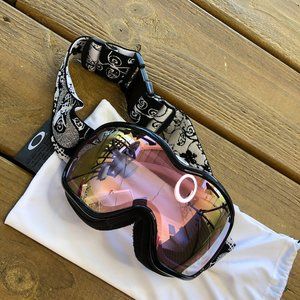 Women's Oakley A-Frame Pink Iridum Goggles